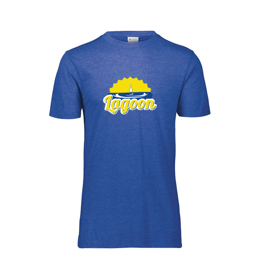 [FTSCUBRY-YS-LOGO1] Decker Youth Tri-Blend T-Shirt - Short Sleeve (Youth S, Royal, Logo 1)