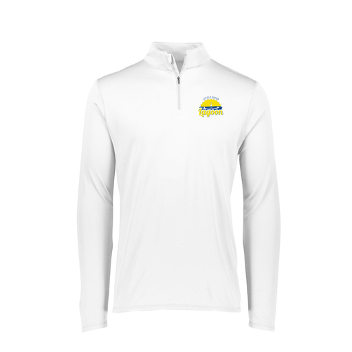 [FTLQFLWH-FAXS-LOGO1] Decker Women's Flex-Lite 1/4 Zip Shirt (Female Adult XS, White, Logo 1)
