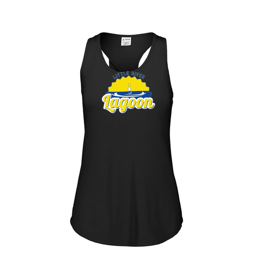 [3078.K94.S-LOGO1] Ladies Tri Blend Tank Top (Female Adult S, Black, Logo 1)