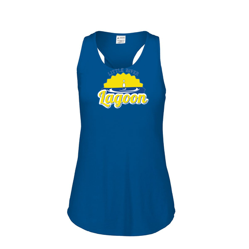 [3078.U55.S-LOGO1] Ladies Tri Blend Tank Top (Female Adult S, Royal, Logo 1)