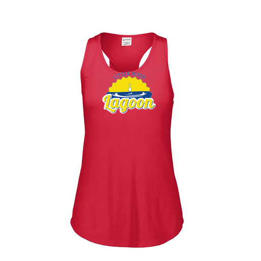 [3078.V96.S-LOGO1] Ladies Tri Blend Tank Top (Female Adult S, Red, Logo 1)