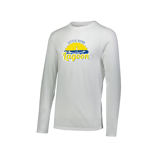[FTLCUBWH-AXS-LOGO1] Decker Men's Tri-Blend T-Shirt - Long Sleeve (Adult XS, White, Logo 1)