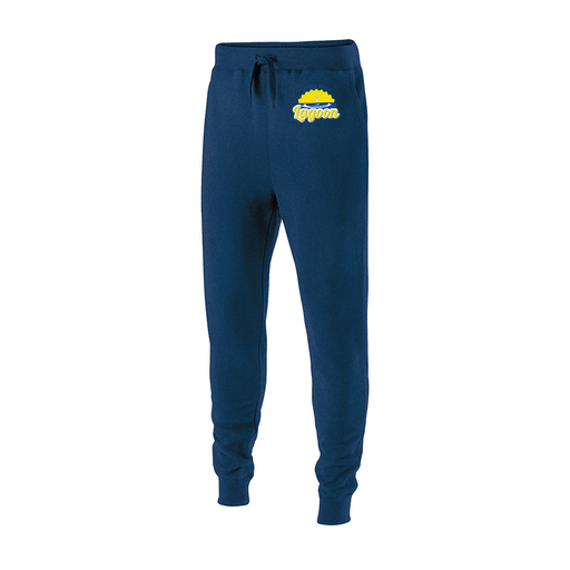[229648.065.S-LOGO1] Youth 60/40 Fleece Jogger (Youth S, Navy, Logo 1)