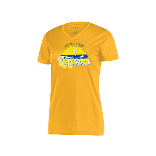 [222820.023.S-LOGO1] Ladies Movement Dri Fit Shirt (Female Adult S, Athletic Gold, Logo 1)