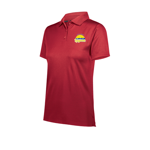 [222768-RED-FAXS-LOGO1] Ladies Prism Polo (Female Adult XS, Red, Logo 1)