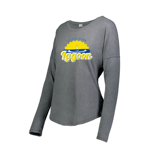 [FTLCUBGY-FAXS-LOGO1] Decker Women's Tri-Blend T-Shirt - Long Sleeve (Female Adult XS, Gray, Logo 1)